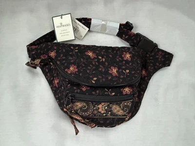 VERA BRADLEY FANNY PACK BLACK WALNUT RETIRED RARE  NWT - Image 1 of 4