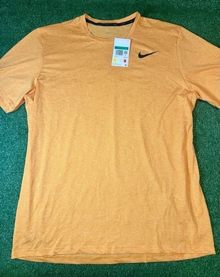 Nike Dri-FIT Miler Running T-Shirt Orange AR0196-886 Men's Size Men’s XL NWT - Image 1 of 4