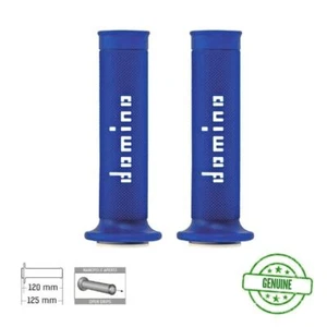 Domino Grips Blue White for Aprilia SXV450 SXV550 SRV850 - Picture 1 of 2