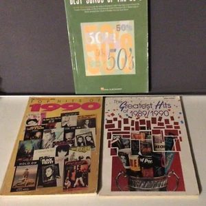 Song Book Lot Best Songs From the 50’s 1989 1990’s Greatest Hits - Picture 1 of 5