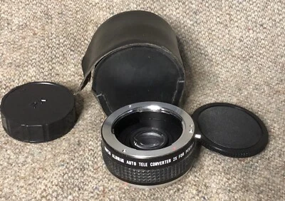 Vintage Super Albinar Auto Tele Converter 2x Lens For Pentax Japan With Case - Image 1 of 3