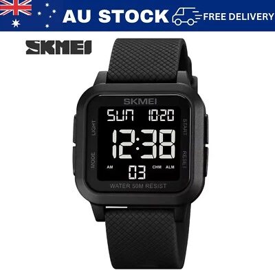 SKMEI Digital Watch Sports Mens 50M Waterproof Resistant Casual Military 1894 - image 1 of 4