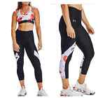 Under Armour UA NWT Heat Gear Colorblocked Compression Black Workout Leggings XS