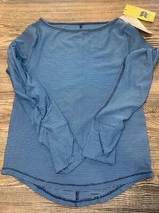 Girls' Long Sleeve Studio T-Shirt - All in Motion Blue Size XS(4/5). NWT. S - Picture 1 of 6