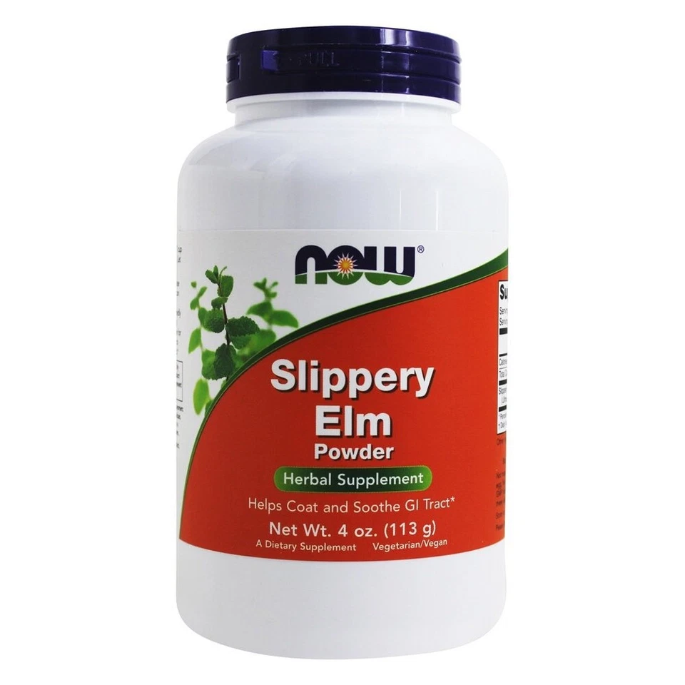 Now Foods Slippery Elm Powder Vegetarian 4 Ounces