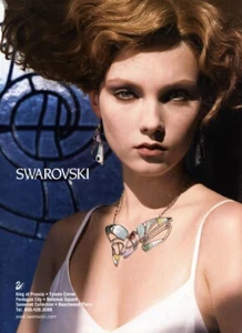 2006 Daniel Swarovski Lily Cole joyería de cristal 1 página anuncio de revista - Imagen 1 de 1