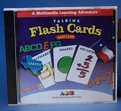 Talking Flash Cards Children Kids Educational Windows PC CD Rom Cosmi Learning - Image 1 of 3