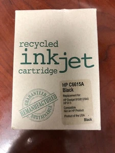 Recycelte Tintenstrahlpatrone / HP C66115A / Schwarz - Bild 1 von 3