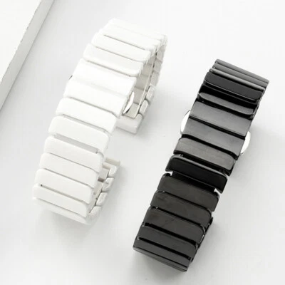 Correa de reloj de cerámica de alta gama para hombre impermeable pulsera de liberación rápida 16/18/20/22 mm Foto 1 de 4