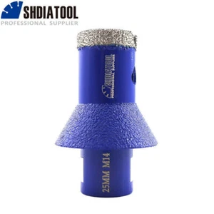 25mm Diamond Chamfering Cone Bit M14 Drilling Core Hole Saw for Porcelain Tile - Picture 1 of 8