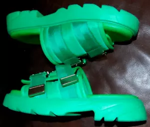 Sandali Bottega Veneta Verdi Italia Abbellimento Slip On Slide USA Uomo TAGLIA 10 - Foto 1 di 20