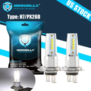 H7 Motorcycle LED Headlight Assembly w/ Bulbs For Kawasaki Z750 ZR750 2004-2006 - Foto 1 di 12