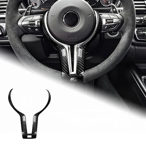 For BMW F80 F82 F10 F15 F16 14-2018 REAL HARD Carbon Fiber Steering Wheel Cover - Picture 1 of 7