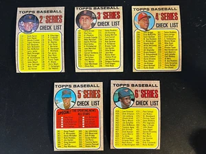1968 Topps 2-6 CHECKLISTS - UNMARKED AND NO CREASES - NICE CARDS SEE PHOTOS. - Picture 1 of 2