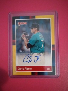 Donruss 2022 Baseball Chris Flexen Retro 1988 Gold Signature 10/25