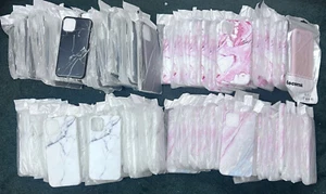 *NEW* LOT OF 90 x Apple iPhone 11 / 12 PRO MAX / 12 / 13 / X Gel Silicone Cases - Picture 1 of 5