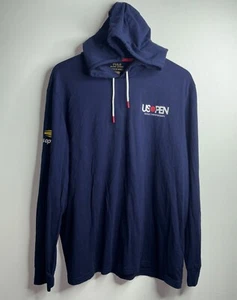 Polo Ralph Lauren performance Tennis hoodie X-Large 2019 US open Polo Tennis EUC - Picture 1 of 8