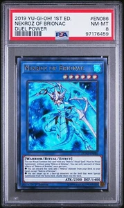 Yugioh! Nekroz Of Brionac DUPO-EN086 Ultra Rare 1st Edition PSA 8 - Picture 1 of 2
