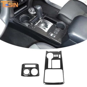 2X Carbon Fiber Center Gear Shift Panel Cover Trim For 4Runner 2010+ SR5/LIMITED - Bild 1 von 7