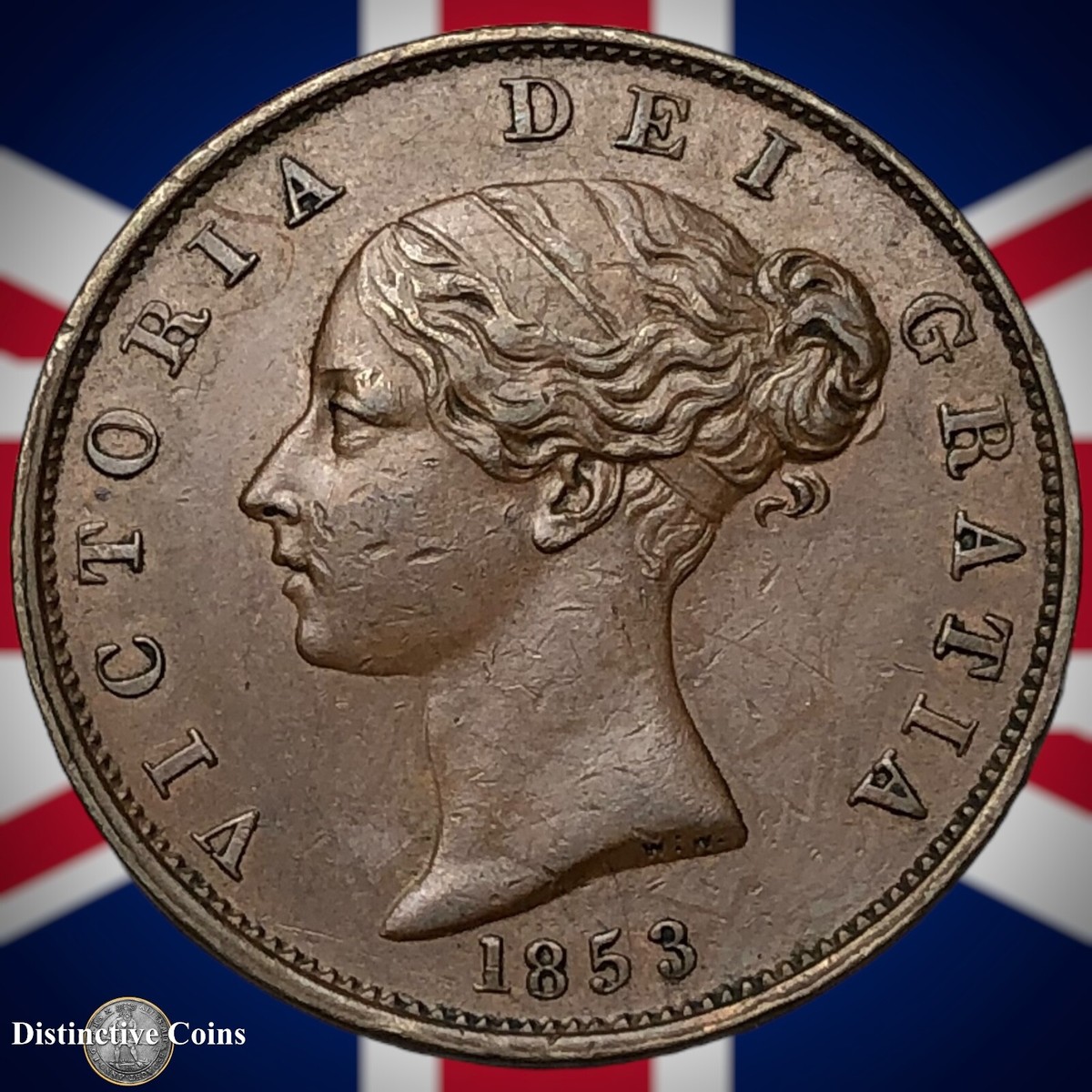 大英帝国　ヴィクトリア女王　ハーフ ペニー銅貨　１８５３ 1853 Year UK Half Pennies for sale | eBay