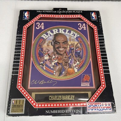 Charles Barkley Plaque Phoenix Suns NBA Numbered 563 12"x15"  w/ COA - Image 1 of 4