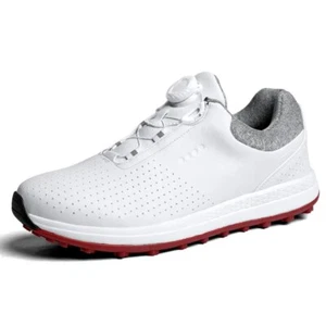 Men's Genuine Leather Golf Shoes Waterproof Anti-slip Breathable Walking Shoes - Picture 1 of 20