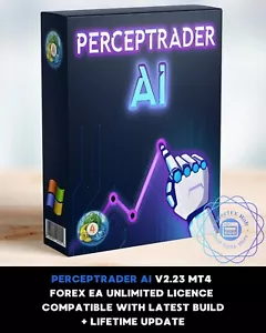 Perceptrader MT4 Forex EA Trading Robot Unlimited Licence v2.23 Lifetime Update - Picture 1 of 8