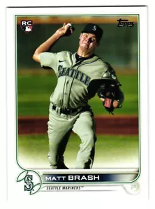 2022 Topps # 561 Matt Brash Seattle Mariners Rookie - Foto 1 di 2