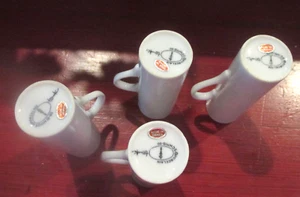 DEMITASSE APERTIF MUGS SCHMID LAGARDO TACKETT FINE PORCELAIN SET OF 4 JAPAN EUC! - Picture 1 of 3