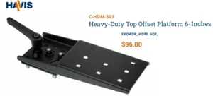 Havis C-HDM-303 Heavy-Duty Top Offset Platform 6-Inches - Photo 1/7