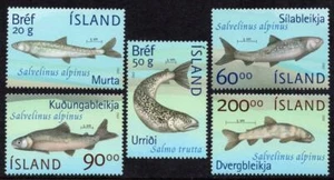 ICELAND MNH 2002 SG1026-30 Fish from Lake Thingvallavatn - Picture 1 of 1