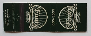 Finn's Oyster Bar, Colorado Springs, CO Matchbook Cover - Picture 1 of 2