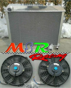 3 Rows Radiator & Fans for GMC 1000 1500 2500 G1000 Series 1963 1964 1965 1966 - Picture 1 of 8
