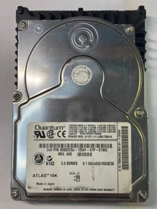 Dell 0009223U-12541-01P-01WU 9.1S TN09J462 10K RPM 4MB Ultra3 U160 SCSI 3.5" HDD - Picture 1 of 7