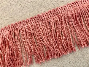 Mauve Chainette Fringe 2" Lampshades Trim Crafts Hobbies Sewing Pillows By Yard - Picture 1 of 4