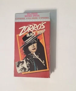 Zorro's Black Whip VHS 12 Episodes Chapter Serial 1991 Double VHS - Bild 1 von 4