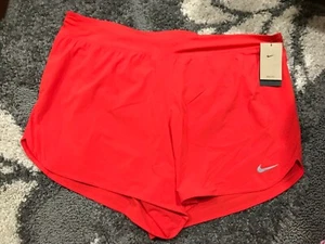 Nike Dri-FIT Eclipse Running Shorts Women's Plus Size 1X Red $52 NWT - Picture 1 of 7