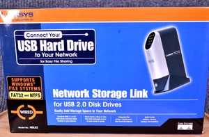 Linksys Network Hard Drive Storage Link for USB 2.0 Disk Drives New BN142 New - Picture 1 of 18