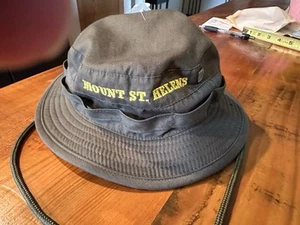 Mount St. Helens Childs Park Ranger Green Bucket Cap Hat - Picture 1 of 8