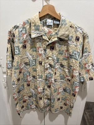 Camisa Hawaiana De Colección OP Sport Ocean Pacific Aloha Panair Airplane Para Hombre Pequeña Foto 1 de 4