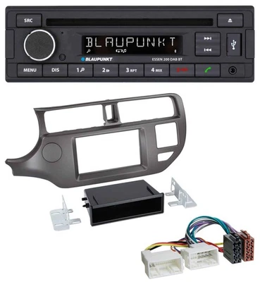 Blaupunkt USB MP3 Bluetooth DAB CD Autoradio für Kia Rio UB 2011-2014 anthrazit - Bild 1 von 4