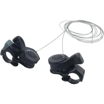 21-Speed MTB Shifters Set Aluminum Alloy w/Thumb Button Lever Control 3x7 Gears - Image 1 of 4