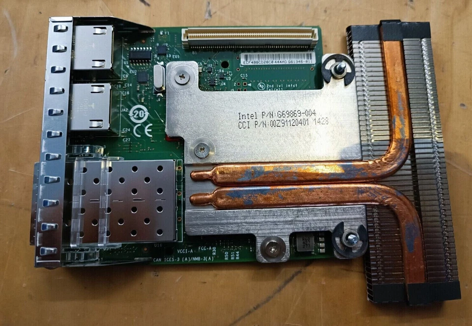 Dell Intel X520/I350 2x 10Gbps, 2x 1Gbps Daughter Card NDC 0C63DV C63DV PCIe - Bild 1 von 1