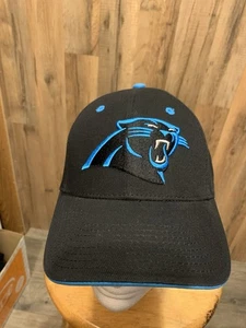 NUEVO SIN ETIQUETAS Carolina Panthers NFL Ropa Snap Back Gorra Negro Fútbol - Imagen 1 de 5