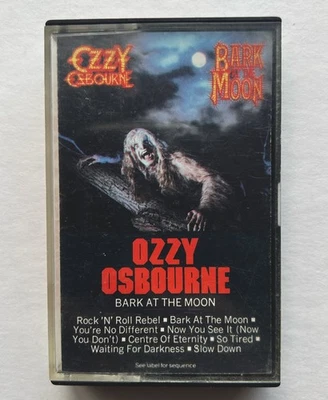 Vintage Ozzy Osbourne Bark At The Moon Art Insert & Jewel Case No Tape• Good + - Image 1 of 4