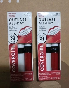 2 COVERGIRL Outlast Color de labios hidratante todo el día #005 All-Star - Imagen 1 de 2