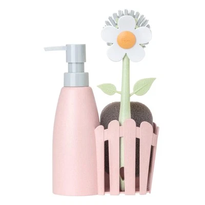 Florganic Kitchen Soap Dispenser Set Dish Soap Dispenser With Sponge Caddy And D - Image 1 of 4