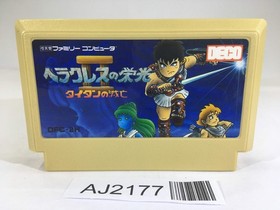 AJ2177 Glory of Heracles II 2 Titan's Down Fall NES Famicom Japan