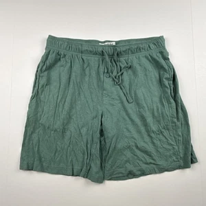 Goodfellow & Co Shorts Drawstring Elastic Waist Green Cotton Modal Pockets - Picture 1 of 6