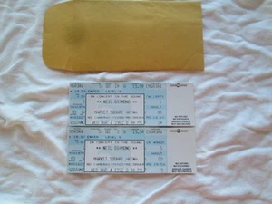 2 Neil Diamond Unused Concert in the Round Tickets 1992 Market Square Arena & en - Picture 1 of 3